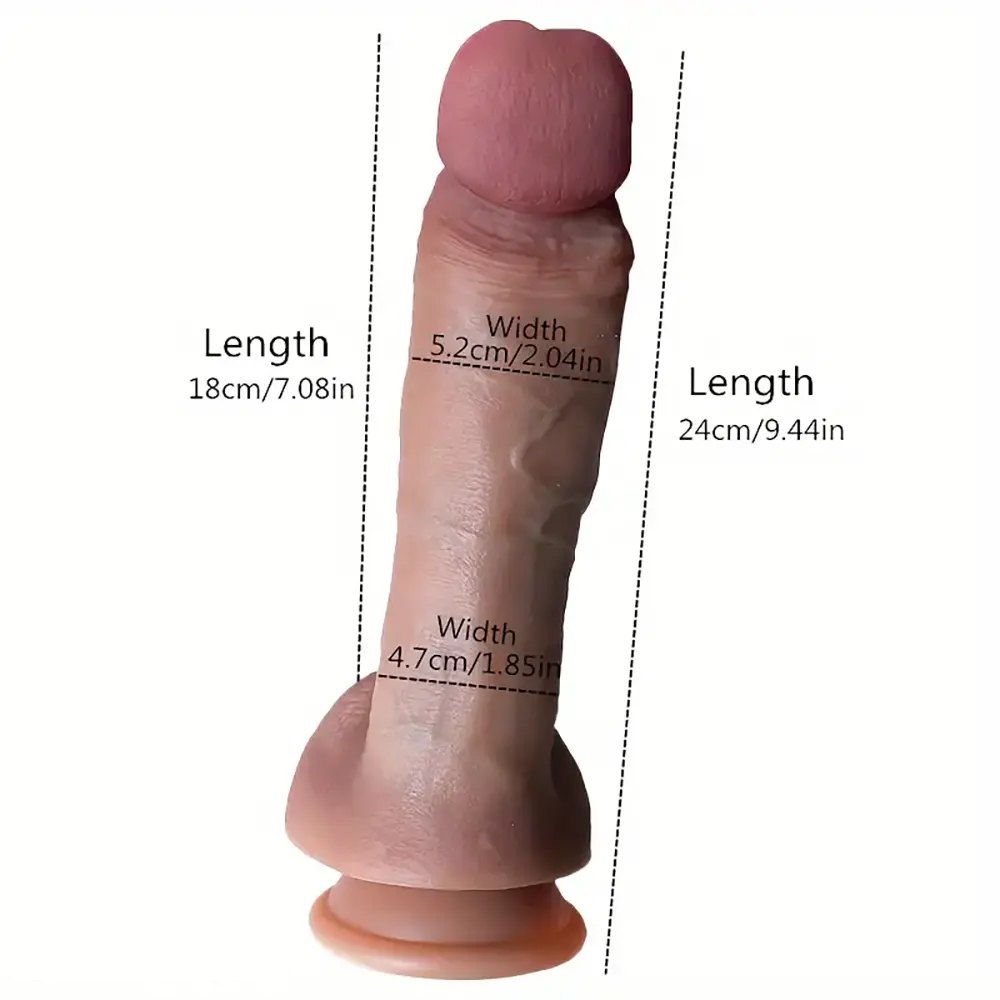 Flesh large g-spot dildo, photo 3