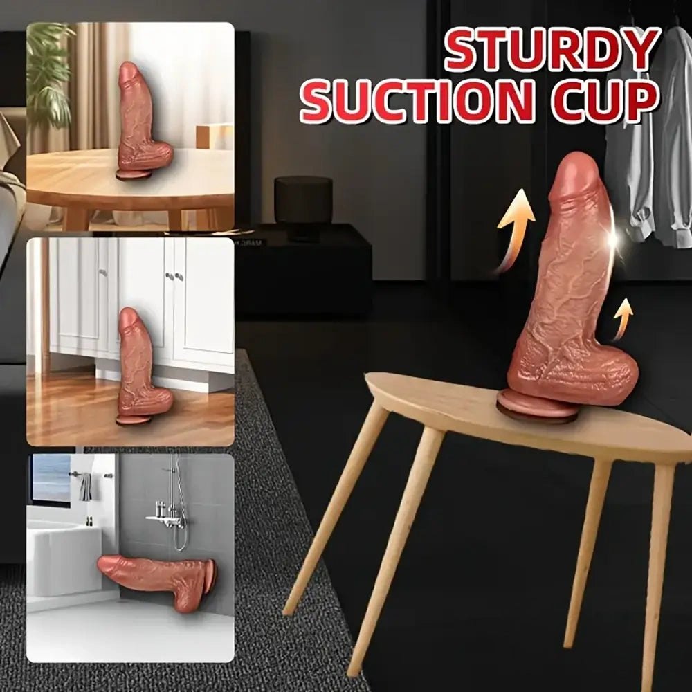 Flesh-tone flexible suction cup dildo, photo 5