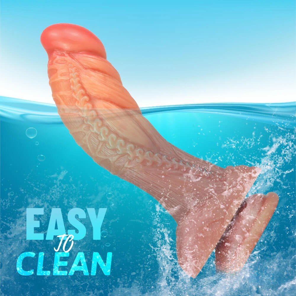 Flesh-tone flexible suction cup dildo, photo 10