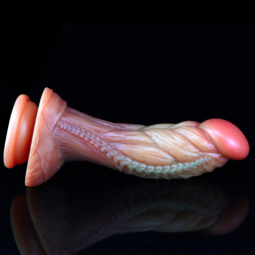 Flesh-tone flexible suction cup dildo, photo 11