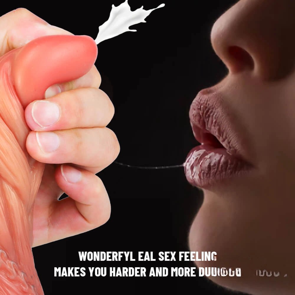 Flesh-tone flexible suction cup dildo, photo 12
