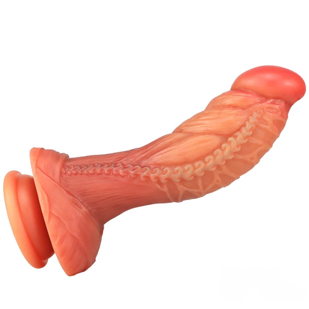 Flesh-tone flexible suction cup dildo, photo 5