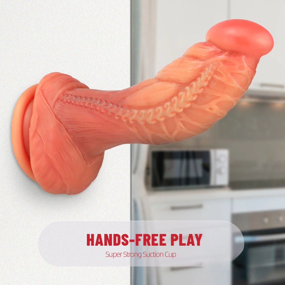 Flesh-tone flexible suction cup dildo, photo 7