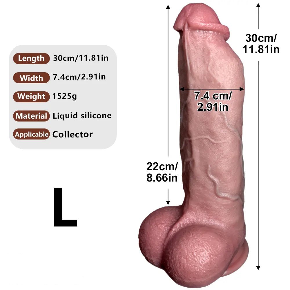 Flesh flexible silicone suction cup dildo, photo 13