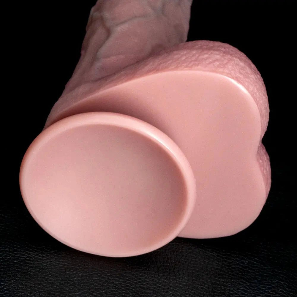 Flesh flexible silicone suction cup dildo, photo 15