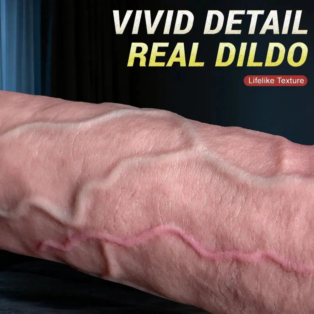 Flesh flexible silicone suction cup dildo, photo 9