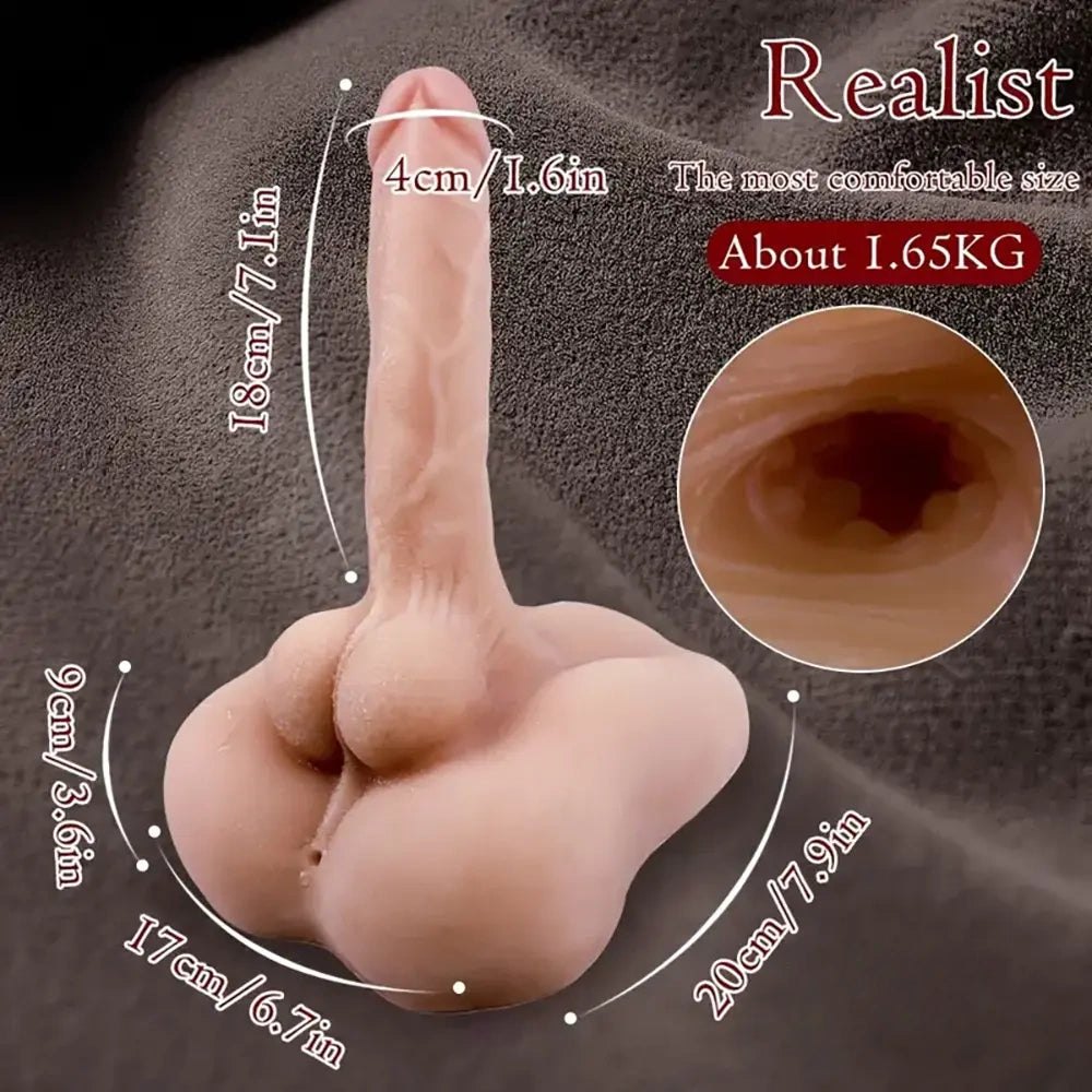 Flexible torso realistic dildo, photo 8