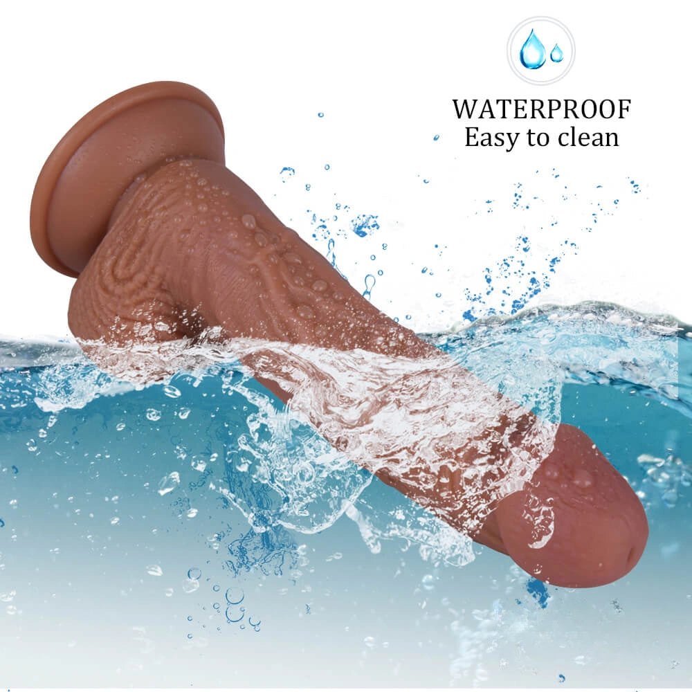 Flesh flexible tpe realistic dildo, photo 10