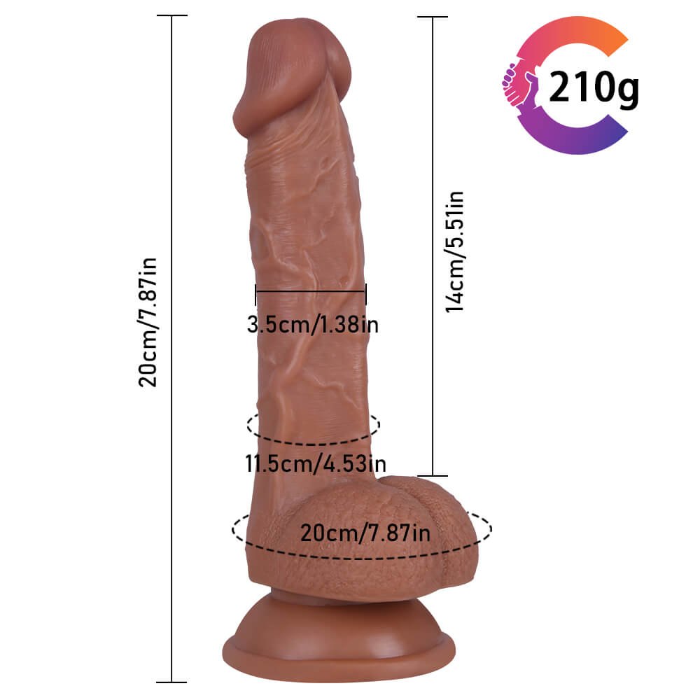 Flesh flexible tpe realistic dildo, photo 2