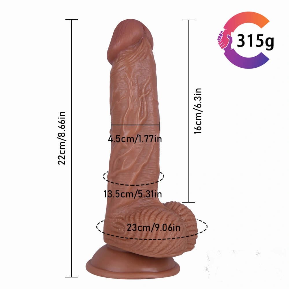 Flesh flexible tpe realistic dildo, photo 3