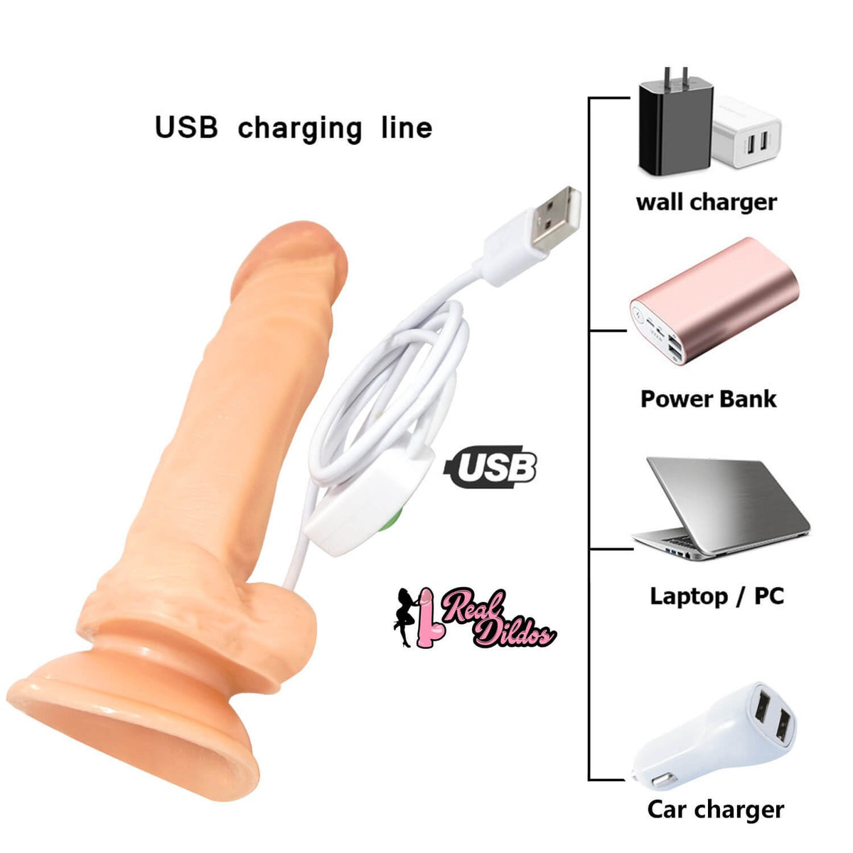 Flesh-tone flexible vibrating realistic dildo, photo 5