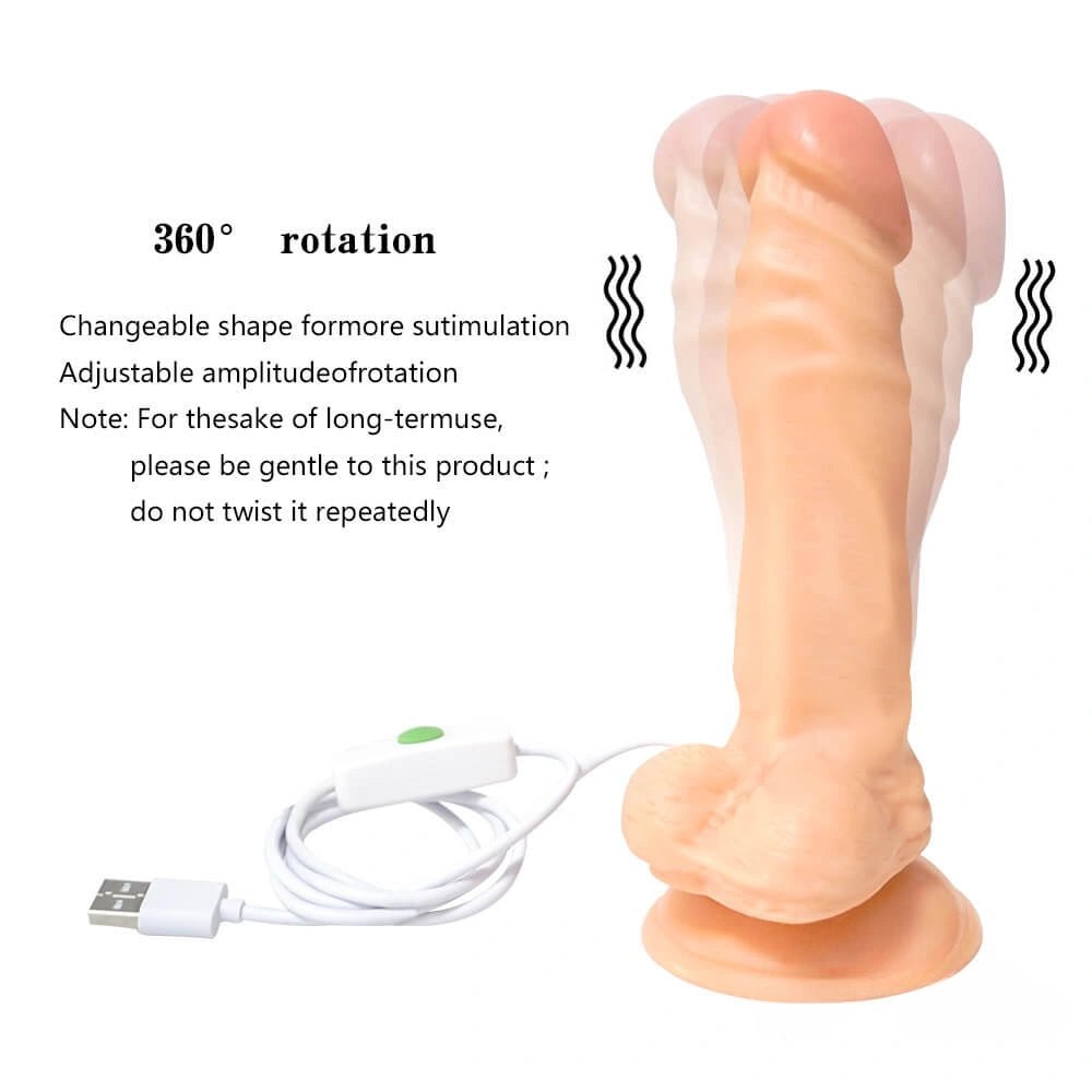 Flesh-tone flexible vibrating realistic dildo, photo 7