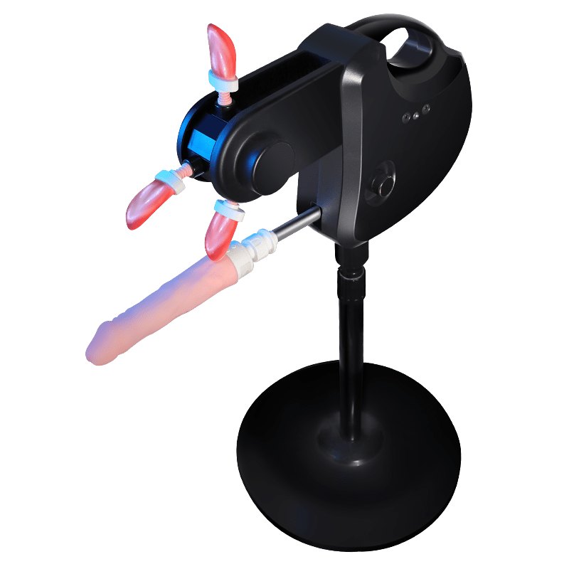 Mounted sex machine with thrusting rotating attachment, photo 3