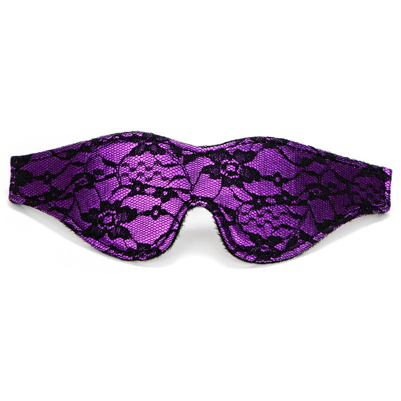Floral lace plush blindfold, photo 2