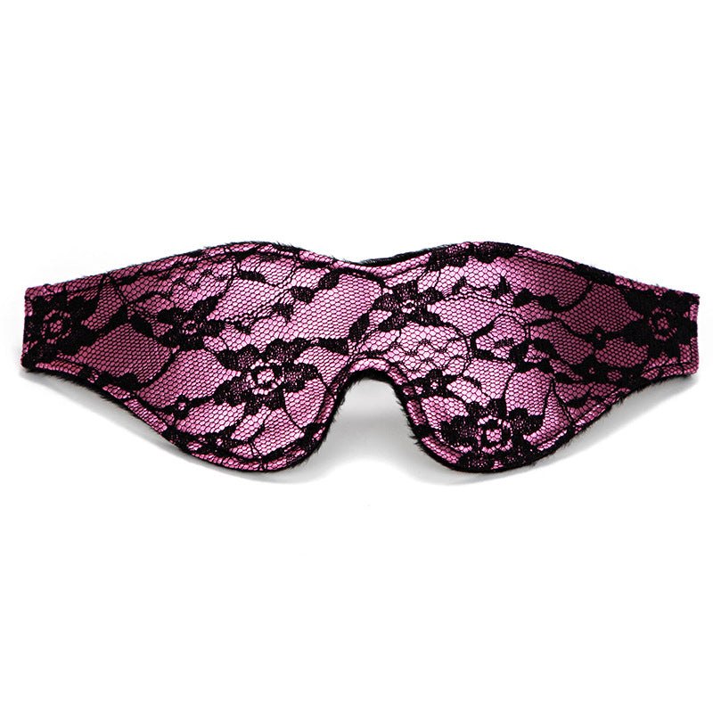 Floral lace plush blindfold, photo 3