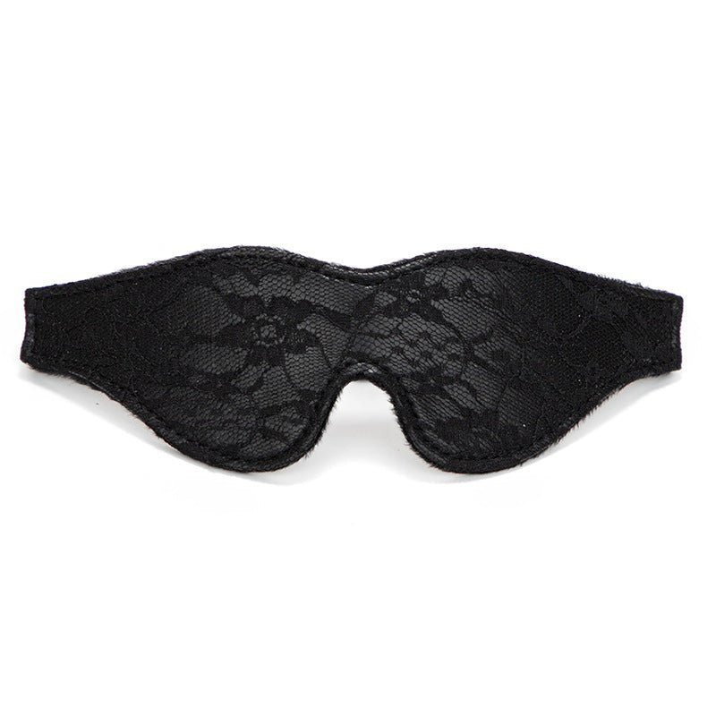 Floral lace plush blindfold, photo 4