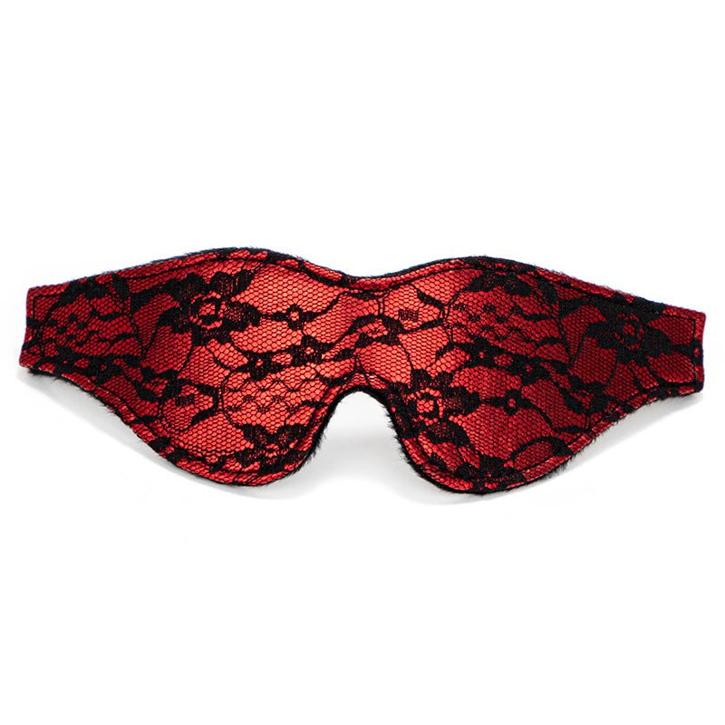 Floral lace plush blindfold, photo 5