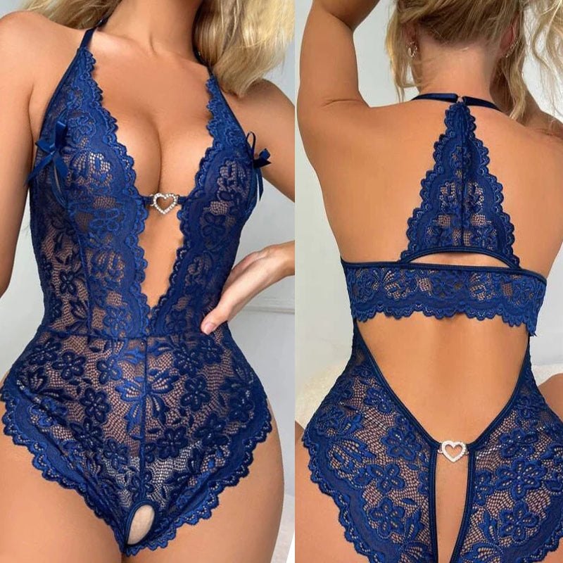 Floral lace teddy lingerie, photo 16