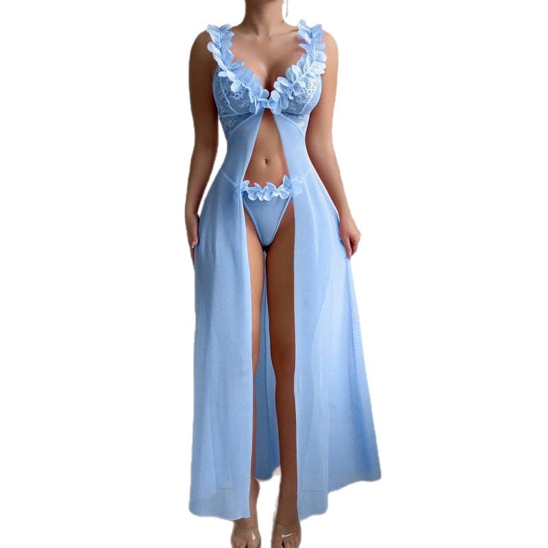 Flower lace split suspender dress, photo 8