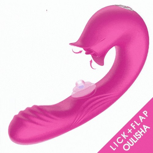 Pink flower tongue rabbit vibrator, photo 1