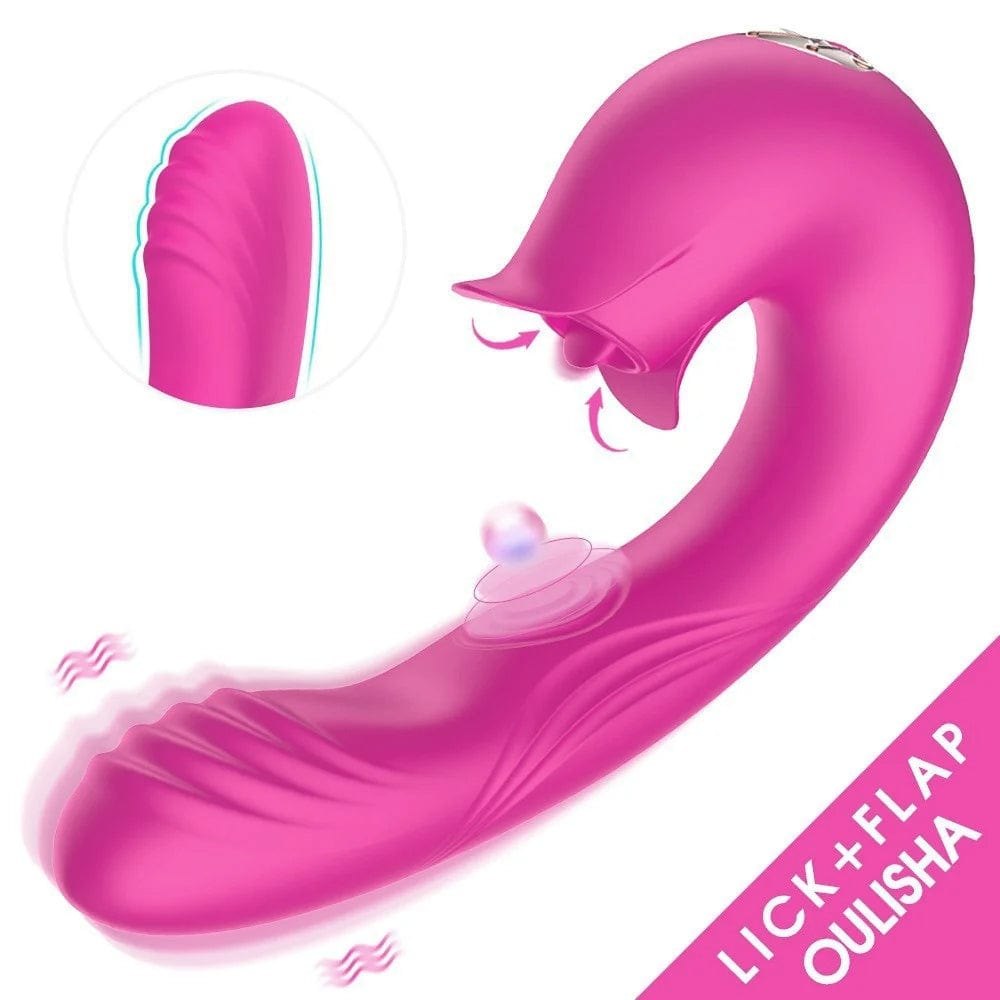 Pink flower tongue rabbit vibrator, photo 3