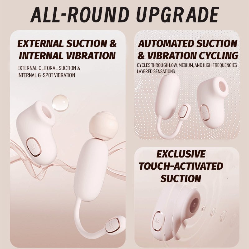 Pink foldable suction and vibrating egg set, photo 4