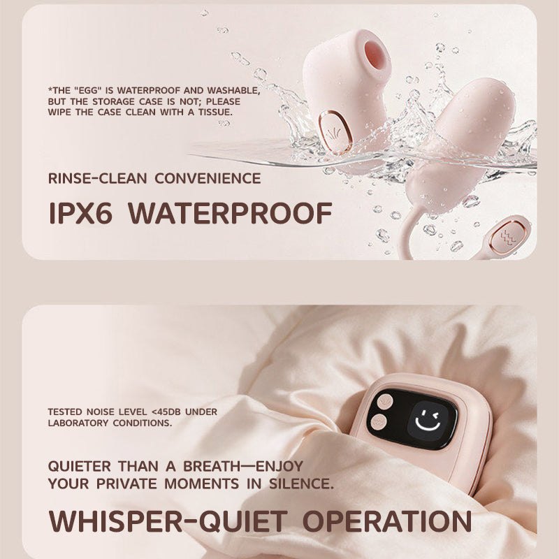 Pink foldable suction and vibrating egg set, photo 6