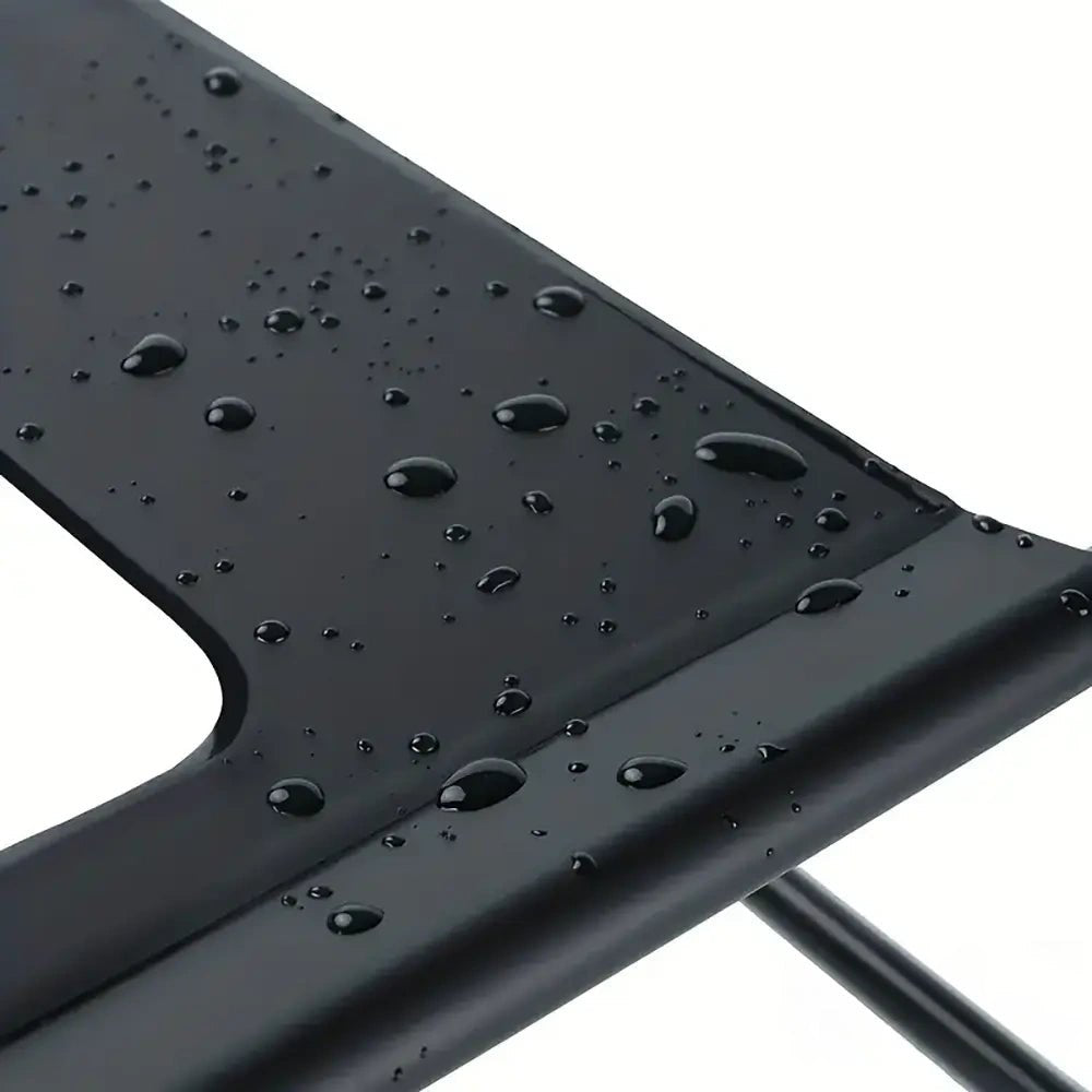 Black folding metal sex chair with headrest, photo 3