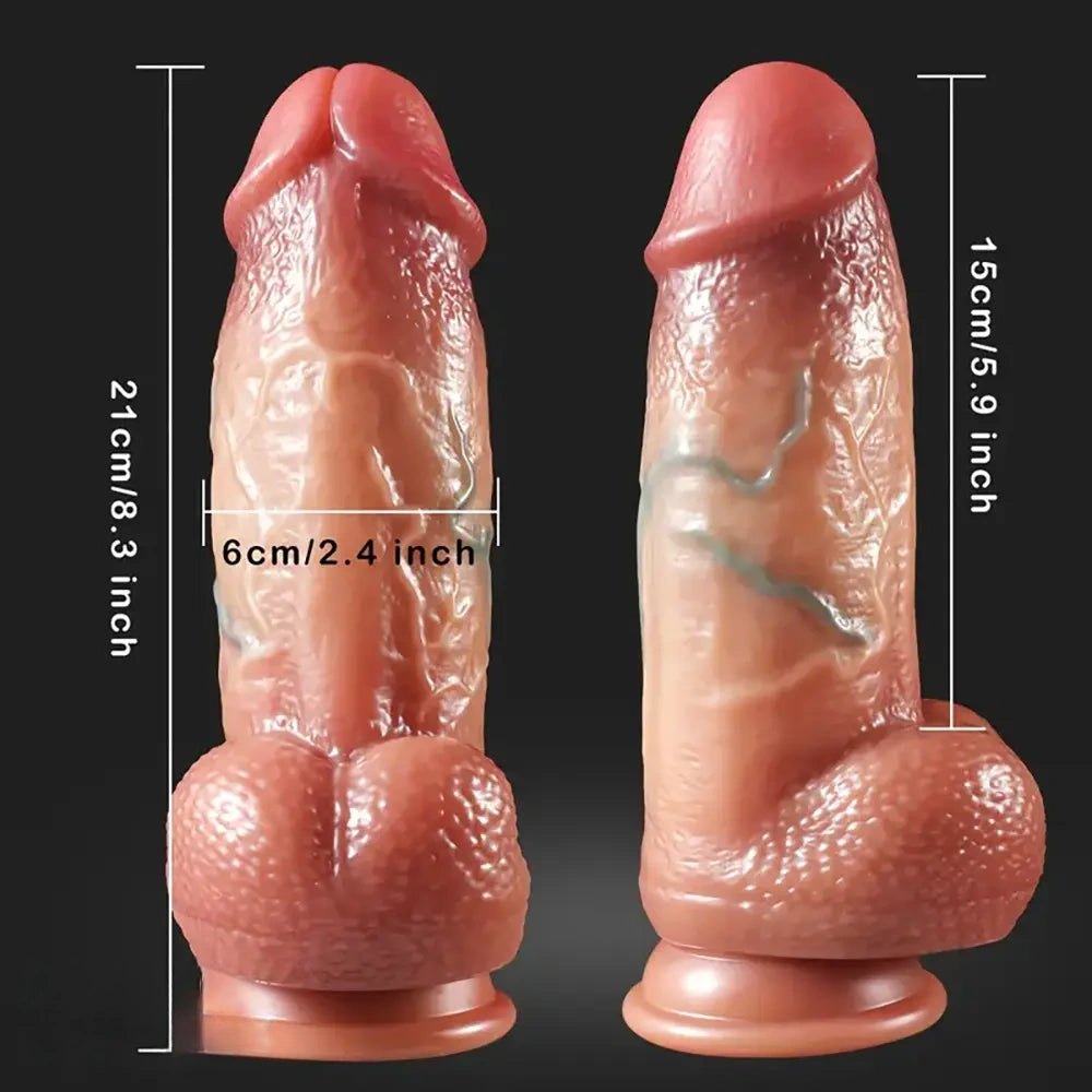 Flesh foreskin detail large thick dildo, photo 2