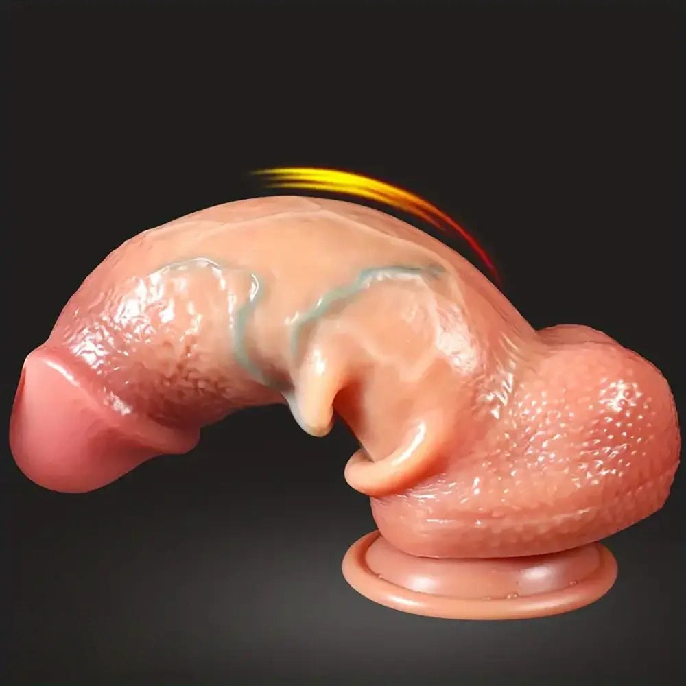 Flesh foreskin detail large thick dildo, photo 5