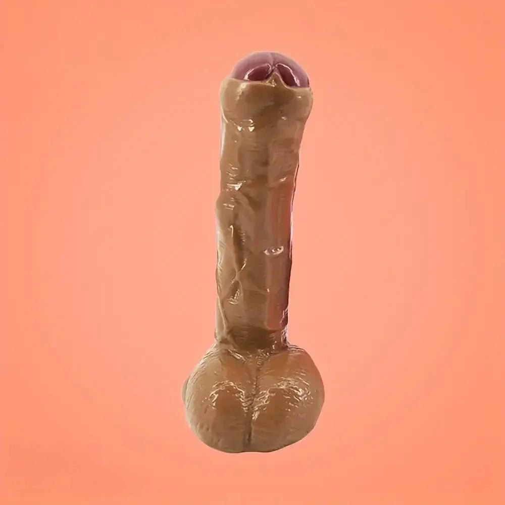 Realistic uncut PVC suction cup dildo, photo 12