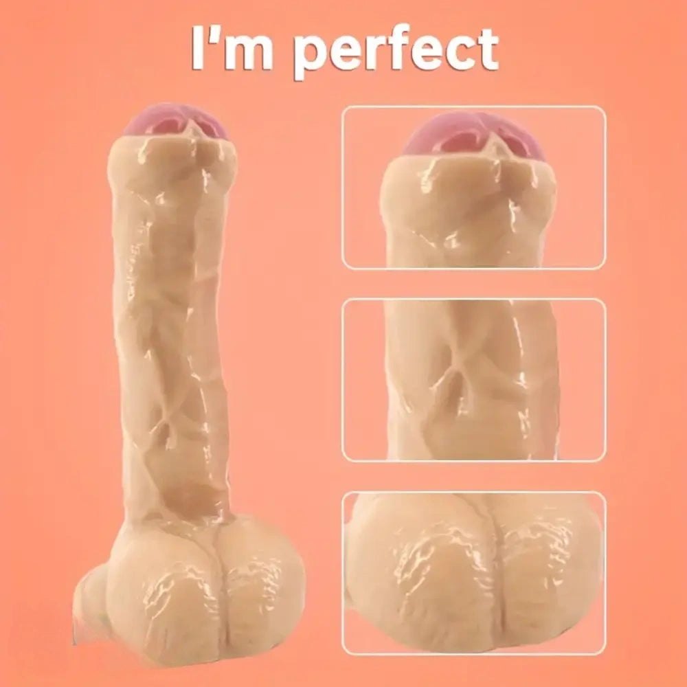 Realistic uncut PVC suction cup dildo, photo 13