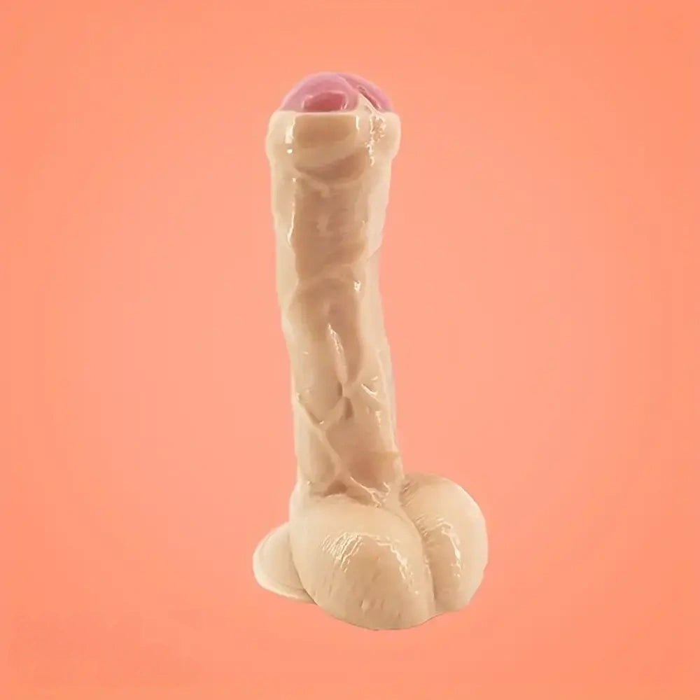 Realistic uncut PVC suction cup dildo, photo 14