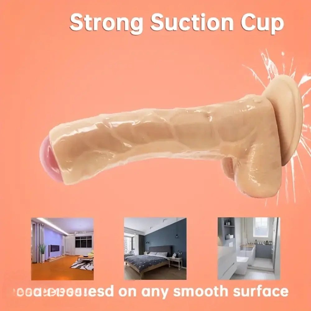 Realistic uncut PVC suction cup dildo, photo 15
