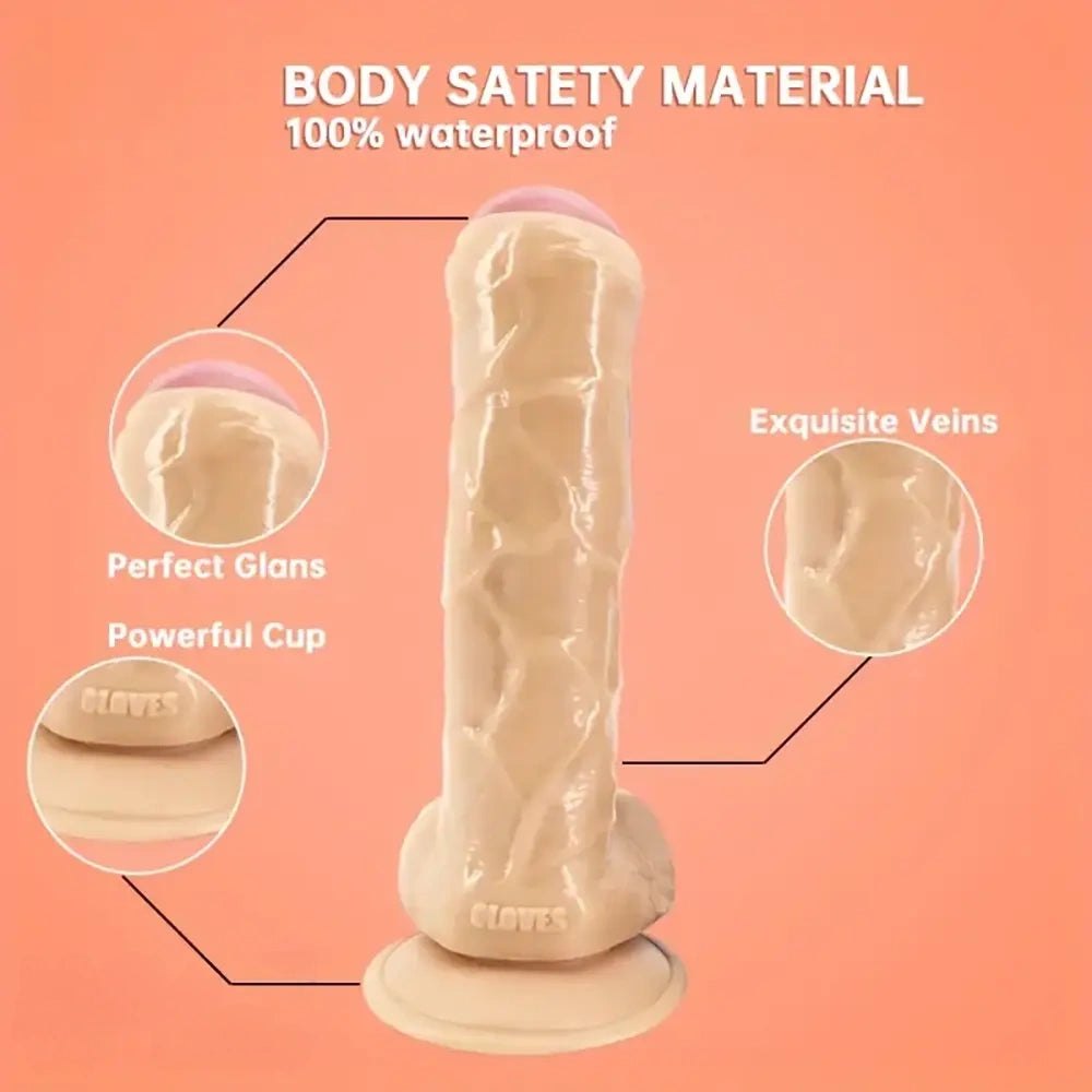 Realistic uncut PVC suction cup dildo, photo 2