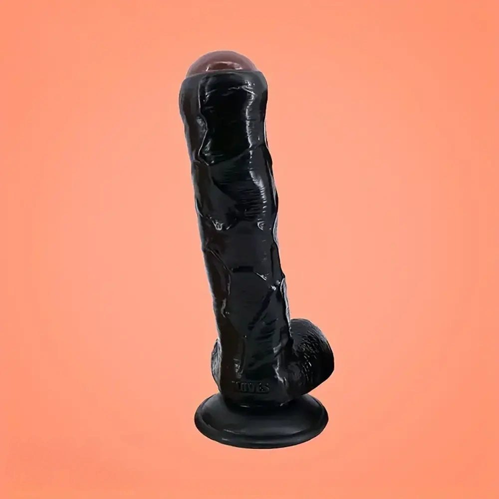 Realistic uncut PVC suction cup dildo, photo 3