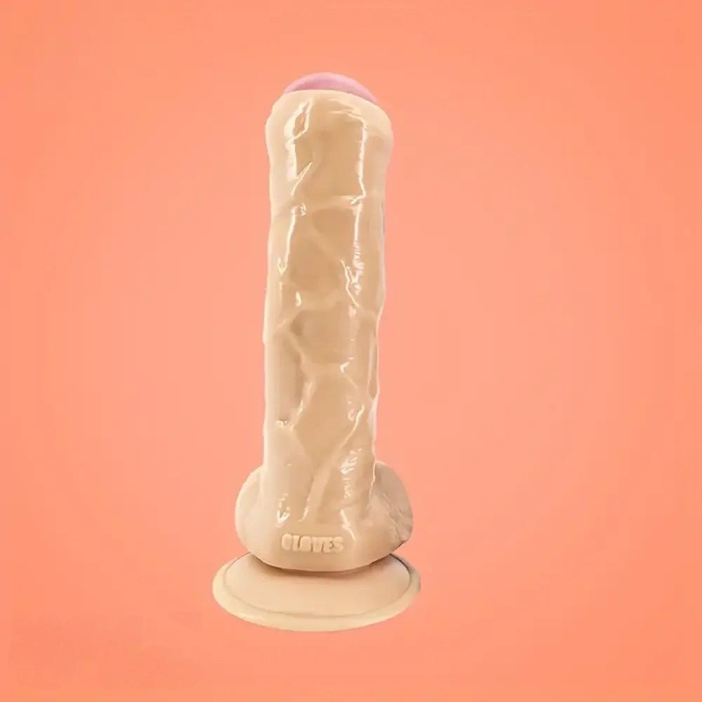 Realistic uncut PVC suction cup dildo, photo 4