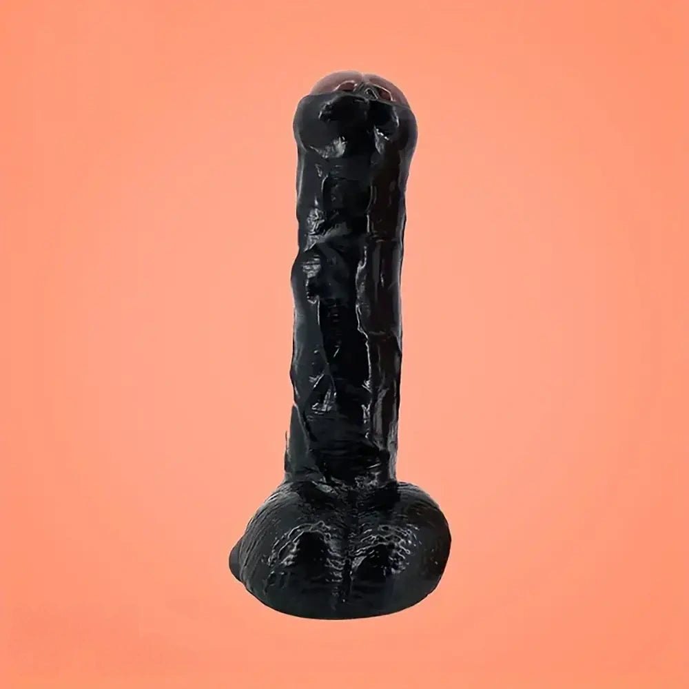 Realistic uncut PVC suction cup dildo, photo 5