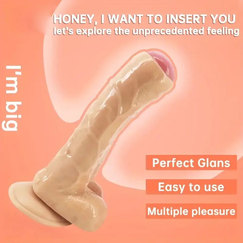 Realistic uncut PVC suction cup dildo, photo 7