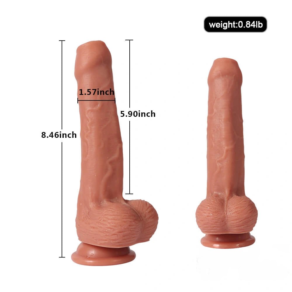 Tan uncut suction cup dildo, photo 5