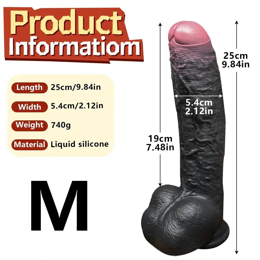 Black silicone foreskin strap-on dildo, photo 20
