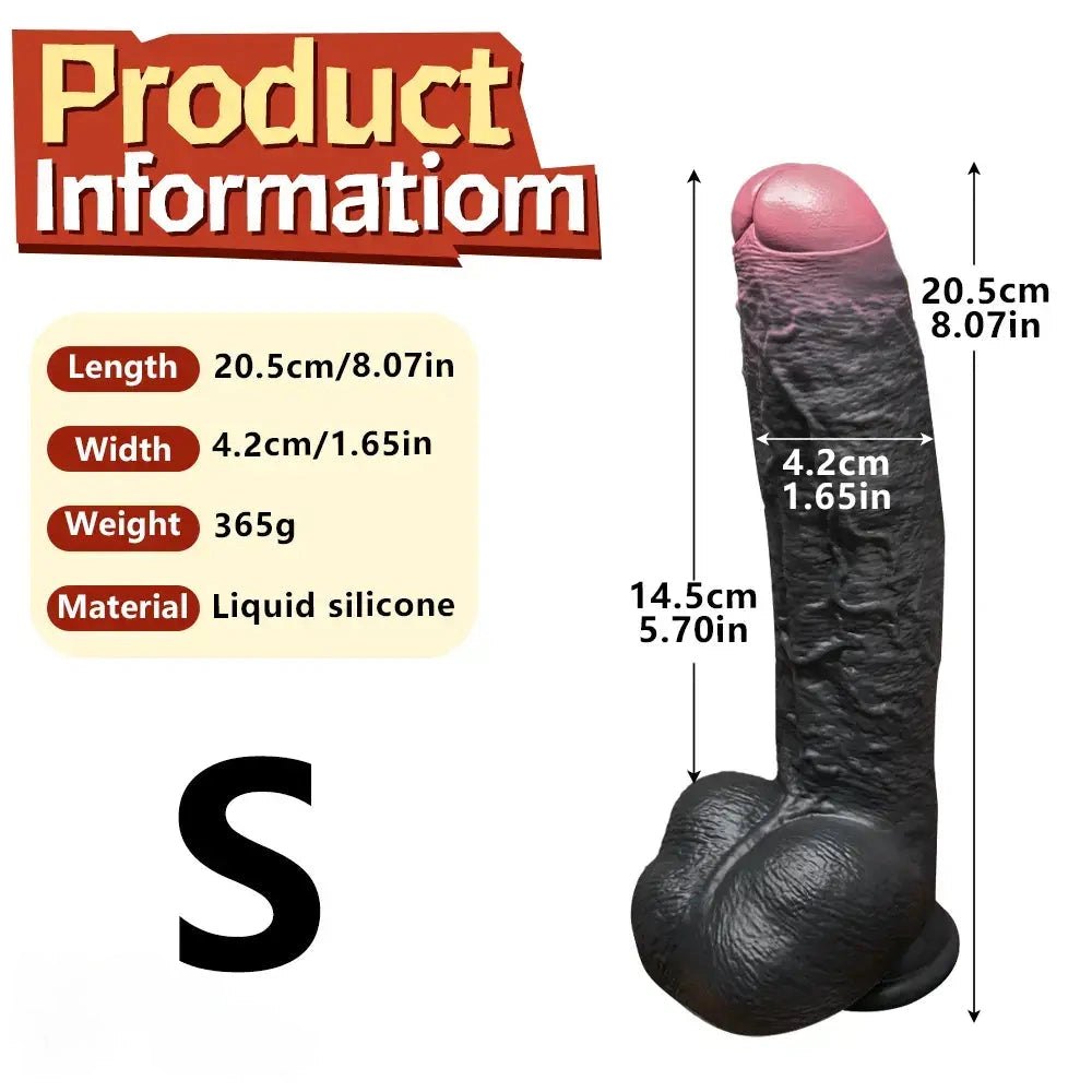 Black silicone foreskin strap-on dildo, photo 21