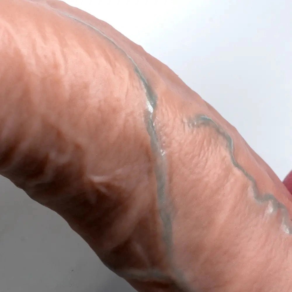 Flesh tone realistic foreskin dildo, photo 10