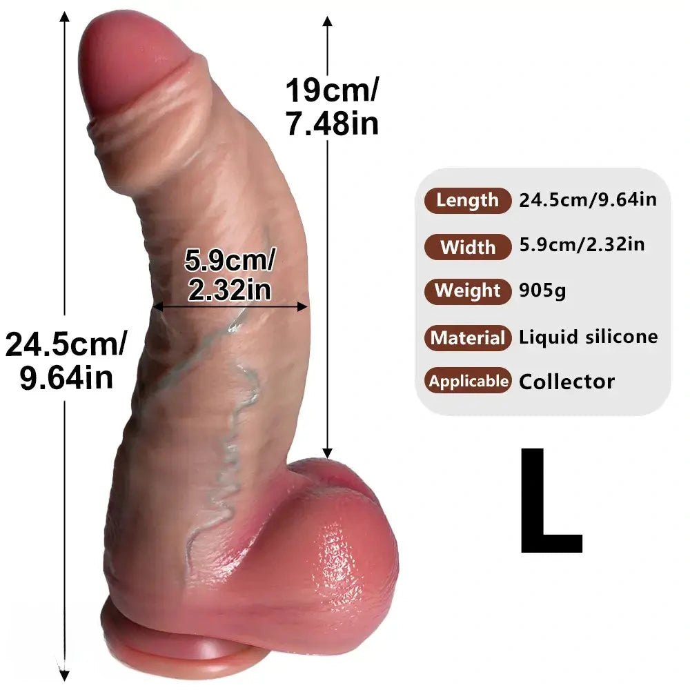 Flesh tone realistic foreskin dildo, photo 19