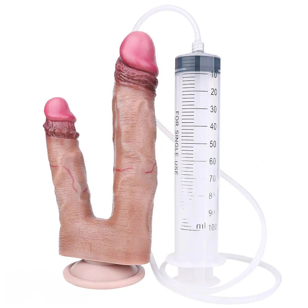 Flesh forked dual-shaft dildo, photo 16