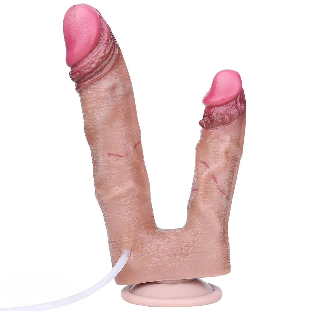 Flesh forked dual-shaft dildo, photo 2