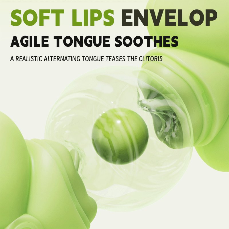 Green four-leaf clover clitoral stimulator, photo 3