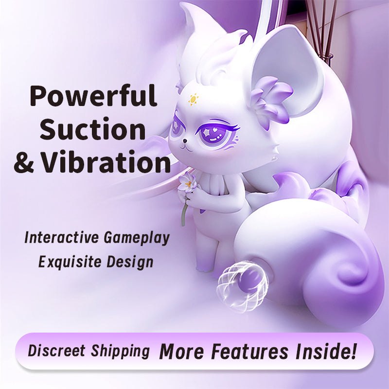 Purple fox shaped suction vibrator, photo 2