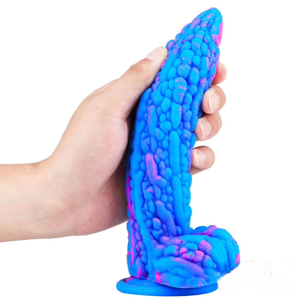 Multicolor liquid silicone dildo, photo 10