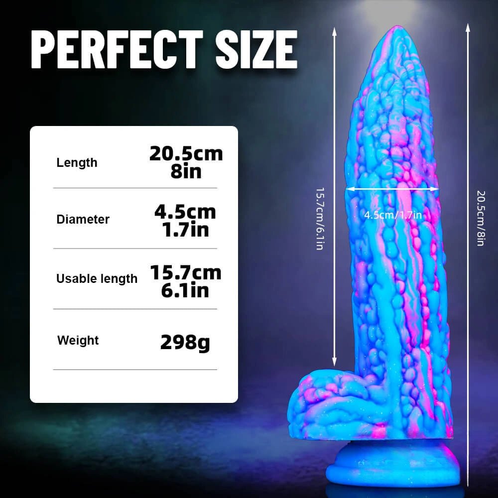 Multicolor liquid silicone dildo, photo 12